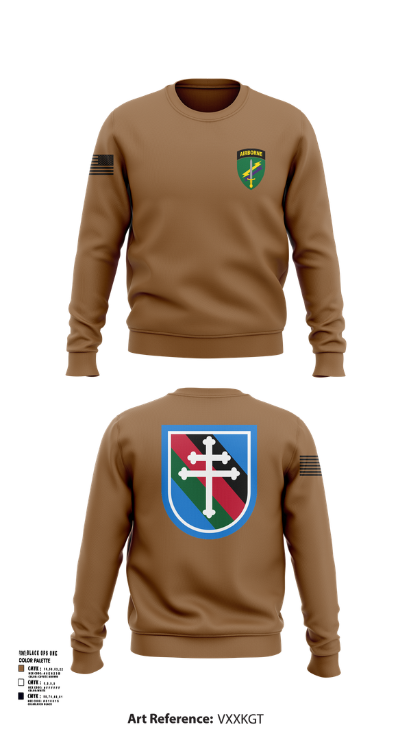 Crew Neck Sweatshirt, 416th CA BN, Army, Teamtime, Team time, sublimation, custom sports apparel, team uniforms, spirit wear, spiritwear, sports uniforms, custom shirts, team store, custom team store, fundraiser sports, apparel fundraiser