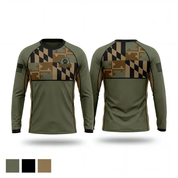Long Sleeve Performance Shirt, Hagerstown Police K9 Unit, Police, Teamtime, Team time, sublimation, custom sports apparel, team uniforms, spirit wear, spiritwear, sports uniforms, custom shirts, team store, custom team store, fundraiser sports, apparel fundraiser
