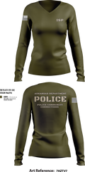 ISP 24668312 Women's Long Sleeve V-neck Shirt - 2