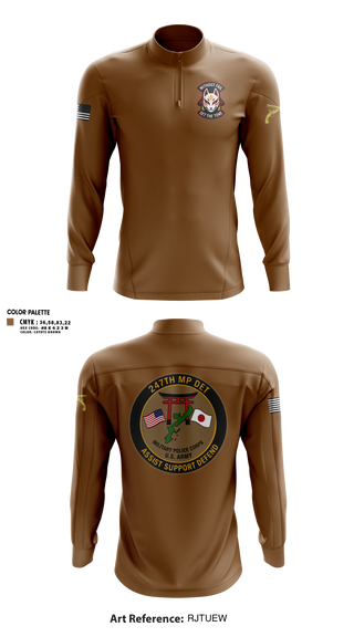 Quarter Zip Jacket, 247TH Military Police Detachment, Army, Teamtime, Team time, sublimation, custom sports apparel, team uniforms, spirit wear, spiritwear, sports uniforms, custom shirts, team store, custom team store, fundraiser sports, apparel fundraiser