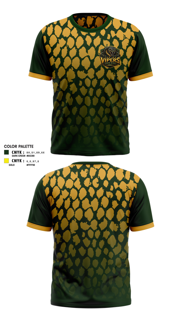 Soft Poly Tee Cotton Like Feel, Yakima Vipers, Football, Teamtime, Team time, sublimation, custom sports apparel, team uniforms, spirit wear, spiritwear, sports uniforms, custom shirts, team store, custom team store, fundraiser sports, apparel fundraiser