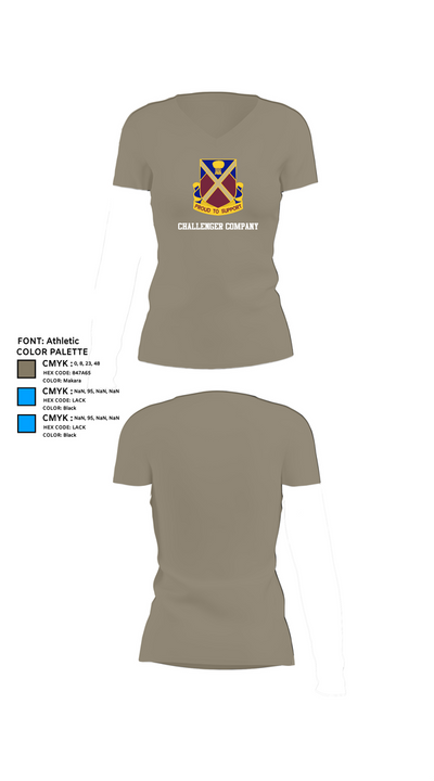 Challenger Company 82486130 Women's Short Sleeve V-neck Shirt - 64