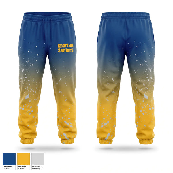 Sweatpants, Spartan Seniors, Cross Country, Teamtime, Team time, sublimation, custom sports apparel, team uniforms, spirit wear, spiritwear, sports uniforms, custom shirts, team store, custom team store, fundraiser sports, apparel fundraiser