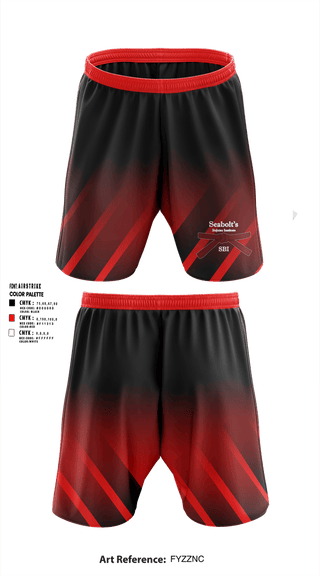 Athletic Shorts With Pockets, Seabolt's Bujutsu Institute, , Teamtime, Team time, sublimation, custom sports apparel, team uniforms, spirit wear, spiritwear, sports uniforms, custom shirts, team store, custom team store, fundraiser sports, apparel fundraiser