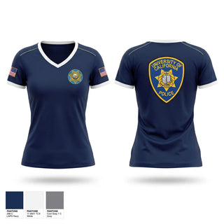 Womens Short Sleeve Vneck Shirt, Ucla police departments, Police, Teamtime, Team time, sublimation, custom sports apparel, team uniforms, spirit wear, spiritwear, sports uniforms, custom shirts, team store, custom team store, fundraiser sports, apparel fundraiser