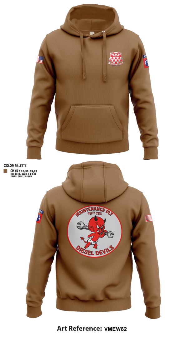 Hoodie, 919TH CEC, Army, Teamtime, Team time, sublimation, custom sports apparel, team uniforms, spirit wear, spiritwear, sports uniforms, custom shirts, team store, custom team store, fundraiser sports, apparel fundraiser