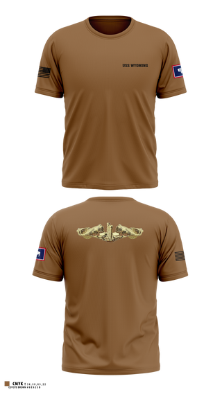 Old School Cotton Feel Shirt, USS WYOMING, Navy, Teamtime, Team time, sublimation, custom sports apparel, team uniforms, spirit wear, spiritwear, sports uniforms, custom shirts, team store, custom team store, fundraiser sports, apparel fundraiser
