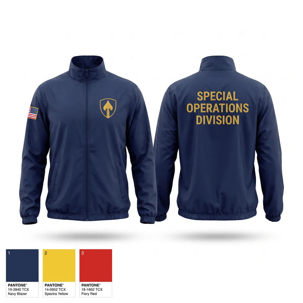 Windbreaker, Special Operations Division, Police, Teamtime, Team time, sublimation, custom sports apparel, team uniforms, spirit wear, spiritwear, sports uniforms, custom shirts, team store, custom team store, fundraiser sports, apparel fundraiser