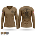 AIMD Iwakuni Women's Long Sleeve V-neck Shirt - 1
