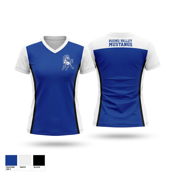 Mustangs Women's Short Sleeve V-neck Shirt - 1