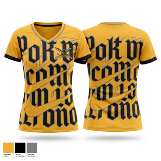 Womens Short Sleeve Vneck Shirt, Lady Knights, Softball, Teamtime, Team time, sublimation, custom sports apparel, team uniforms, spirit wear, spiritwear, sports uniforms, custom shirts, team store, custom team store, fundraiser sports, apparel fundraiser