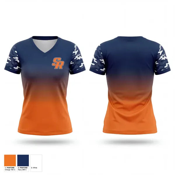 Womens Short Sleeve Vneck Shirt, Severn Run Wolves, , Teamtime, Team time, sublimation, custom sports apparel, team uniforms, spirit wear, spiritwear, sports uniforms, custom shirts, team store, custom team store, fundraiser sports, apparel fundraiser