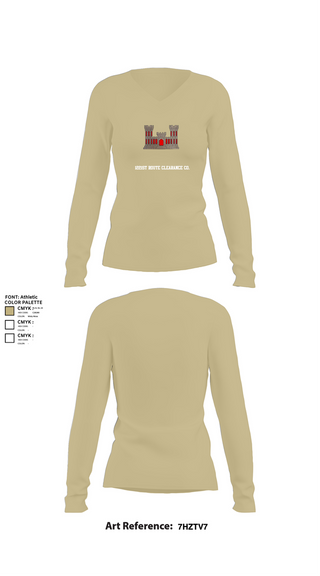Womens Long Sleeve Vneck Shirt, 1221st Route Clearance Co., National Guard, Teamtime, Team time, sublimation, custom sports apparel, team uniforms, spirit wear, spiritwear, sports uniforms, custom shirts, team store, custom team store, fundraiser sports, apparel fundraiser