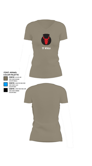 Womens Short Sleeve Vneck Shirt, TF Nyala, , Teamtime, Team time, sublimation, custom sports apparel, team uniforms, spirit wear, spiritwear, sports uniforms, custom shirts, team store, custom team store, fundraiser sports, apparel fundraiser