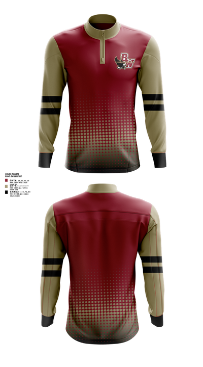 Bishop Watterson Color Guard 60127213 Quarter Zip Jacket - 1
