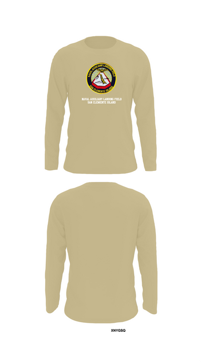 NAVAL AUXILIARY LANDING FIELD SAN CLEMENTE ISLAND 84948296 Long Sleeve Performance Shirt 88