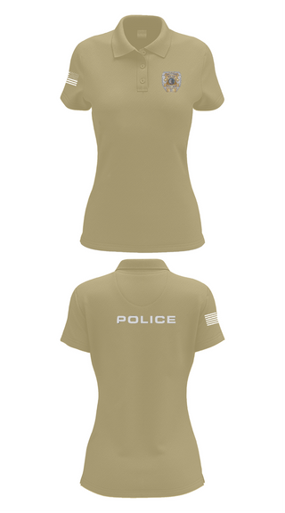 Womens Short Sleeve Performance Polo, Vincennes Police Department, , Teamtime, Team time, sublimation, custom sports apparel, team uniforms, spirit wear, spiritwear, sports uniforms, custom shirts, team store, custom team store, fundraiser sports, apparel fundraiser