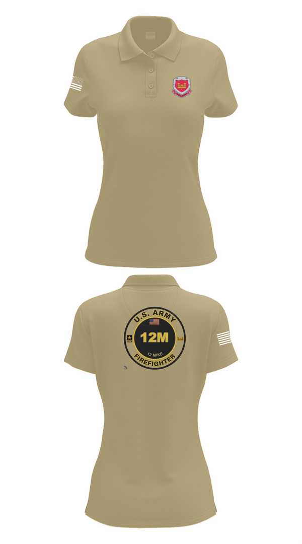 Womens Short Sleeve Performance Polo, 1153rd Firefighter Unit, , Teamtime, Team time, sublimation, custom sports apparel, team uniforms, spirit wear, spiritwear, sports uniforms, custom shirts, team store, custom team store, fundraiser sports, apparel fundraiser