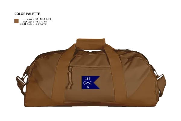 Duffle Bag, 187 infantry, , Teamtime, Team time, sublimation, custom sports apparel, team uniforms, spirit wear, spiritwear, sports uniforms, custom shirts, team store, custom team store, fundraiser sports, apparel fundraiser