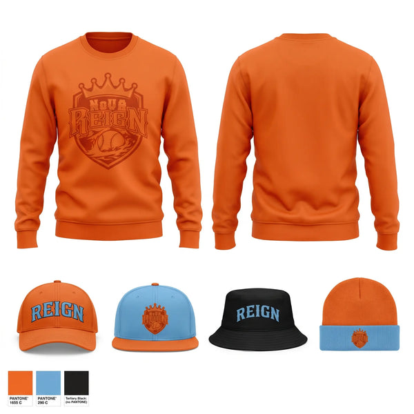 Crew Neck Sweatshirt, NoVA Reign, Softball, Teamtime, Team time, sublimation, custom sports apparel, team uniforms, spirit wear, spiritwear, sports uniforms, custom shirts, team store, custom team store, fundraiser sports, apparel fundraiser