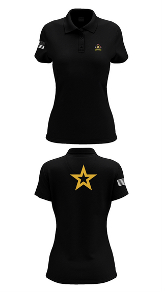 Womens Short Sleeve Performance Polo, University of Toledo Army Marksmanship Unit, Army, Teamtime, Team time, sublimation, custom sports apparel, team uniforms, spirit wear, spiritwear, sports uniforms, custom shirts, team store, custom team store, fundraiser sports, apparel fundraiser