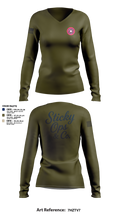 STICKY OPS & CO. 65988086 Women's Long Sleeve V-neck Shirt - 2