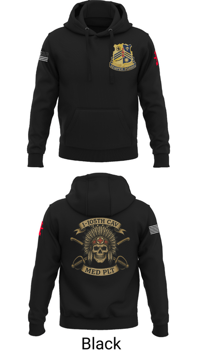 1-105th cavalry 36351622 Hoodie - 38