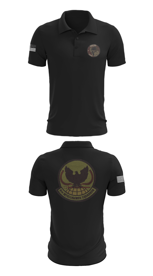 Short Sleeve Performance Polo, 9th Intelligence Squadron, Air Force, Teamtime, Team time, sublimation, custom sports apparel, team uniforms, spirit wear, spiritwear, sports uniforms, custom shirts, team store, custom team store, fundraiser sports, apparel fundraiser