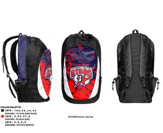 Gear Bag, Detroit Metro Stars Baseball, Baseball, Teamtime, Team time, sublimation, custom sports apparel, team uniforms, spirit wear, spiritwear, sports uniforms, custom shirts, team store, custom team store, fundraiser sports, apparel fundraiser