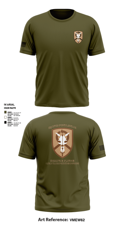 1st Platoon, 423 TC 69151656 Short Sleeve Performance Shirt - 1