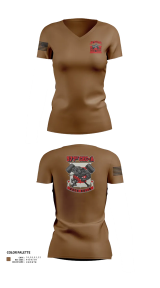 Womens Short Sleeve Vneck Shirt, 571st CEC-A, , Teamtime, Team time, sublimation, custom sports apparel, team uniforms, spirit wear, spiritwear, sports uniforms, custom shirts, team store, custom team store, fundraiser sports, apparel fundraiser