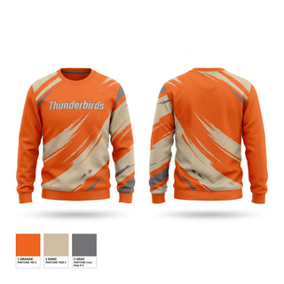 Crew Neck Sweatshirt, Thunderbirds, Baseball, Teamtime, Team time, sublimation, custom sports apparel, team uniforms, spirit wear, spiritwear, sports uniforms, custom shirts, team store, custom team store, fundraiser sports, apparel fundraiser