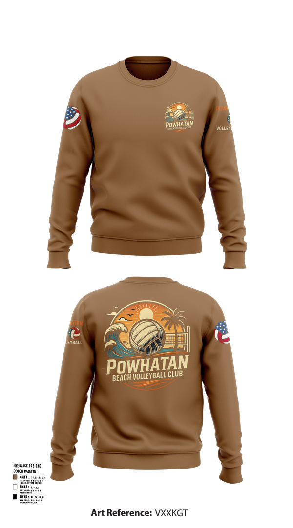 Crew Neck Sweatshirt, VB, Women's Volleyball, Teamtime, Team time, sublimation, custom sports apparel, team uniforms, spirit wear, spiritwear, sports uniforms, custom shirts, team store, custom team store, fundraiser sports, apparel fundraiser