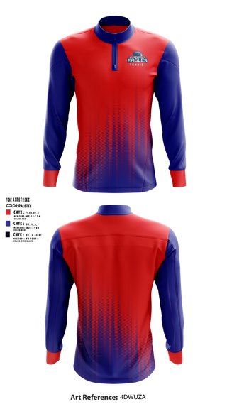 Quarter Zip Jacket, SBA Eagles Tennis, Tennis, Teamtime, Team time, sublimation, custom sports apparel, team uniforms, spirit wear, spiritwear, sports uniforms, custom shirts, team store, custom team store, fundraiser sports, apparel fundraiser