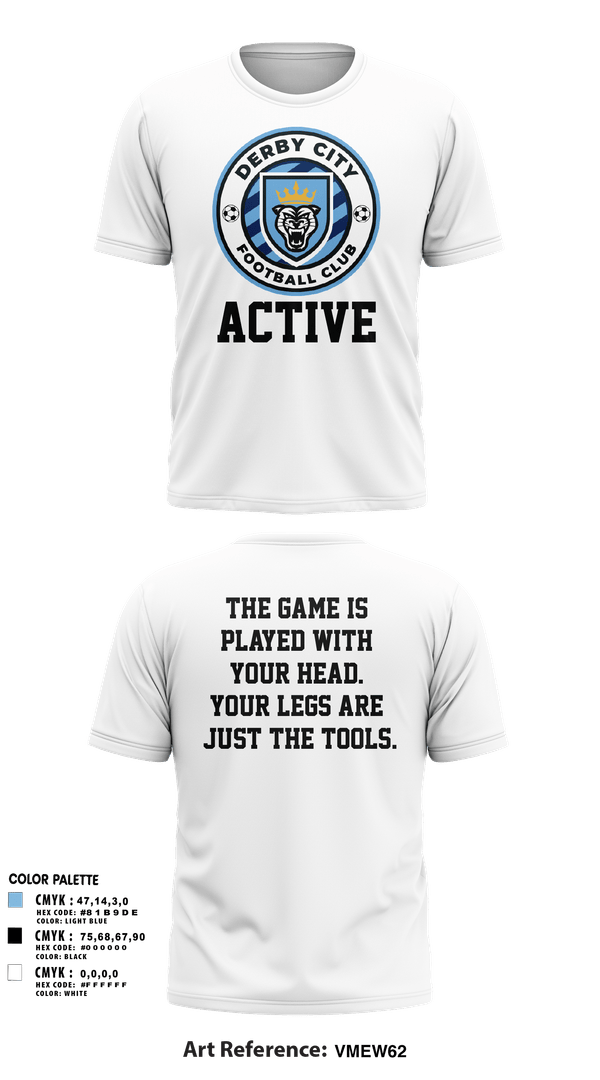 Old School Cotton Feel Shirt, Derby City FC, Men's Soccer, Teamtime, Team time, sublimation, custom sports apparel, team uniforms, spirit wear, spiritwear, sports uniforms, custom shirts, team store, custom team store, fundraiser sports, apparel fundraiser