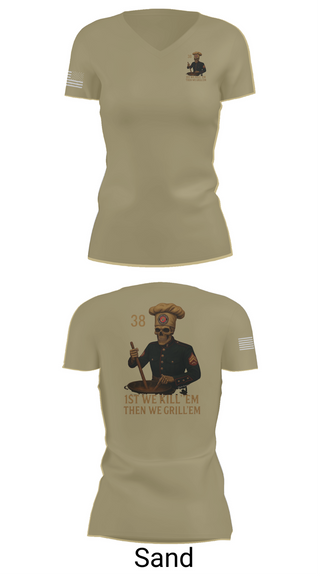 Womens Short Sleeve Vneck Shirt, 1/1, Marines, Teamtime, Team time, sublimation, custom sports apparel, team uniforms, spirit wear, spiritwear, sports uniforms, custom shirts, team store, custom team store, fundraiser sports, apparel fundraiser