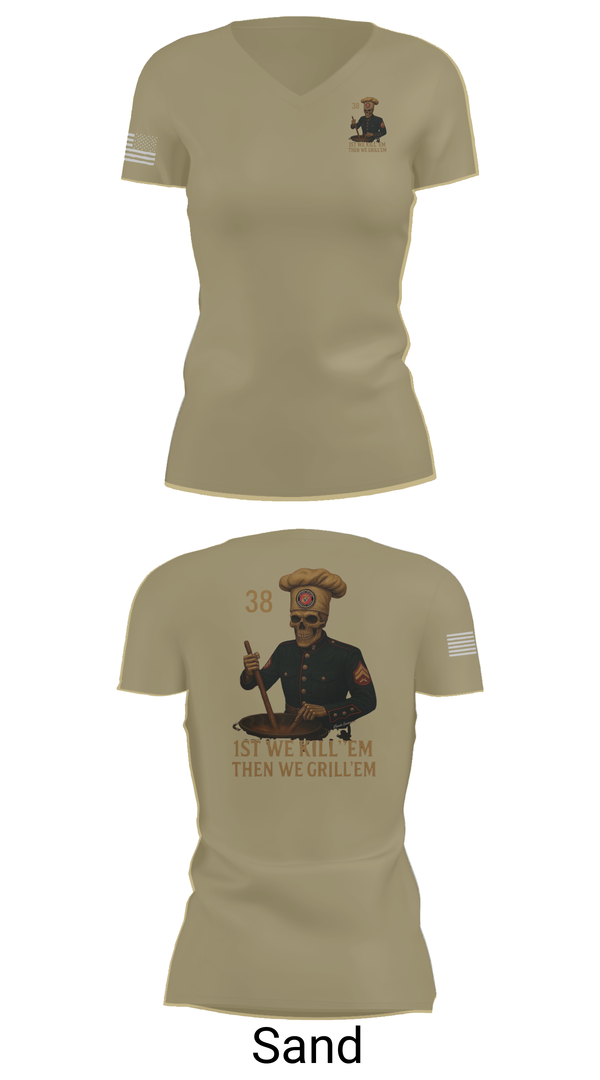 Womens Short Sleeve Vneck Shirt, 1/1, Marines, Teamtime, Team time, sublimation, custom sports apparel, team uniforms, spirit wear, spiritwear, sports uniforms, custom shirts, team store, custom team store, fundraiser sports, apparel fundraiser
