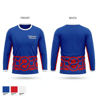 Long Sleeve Performance Shirt, Palestine Patriots, Cheer, Teamtime, Team time, sublimation, custom sports apparel, team uniforms, spirit wear, spiritwear, sports uniforms, custom shirts, team store, custom team store, fundraiser sports, apparel fundraiser