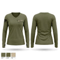 CPR PLUS Women's Long Sleeve V-neck Shirt - 1