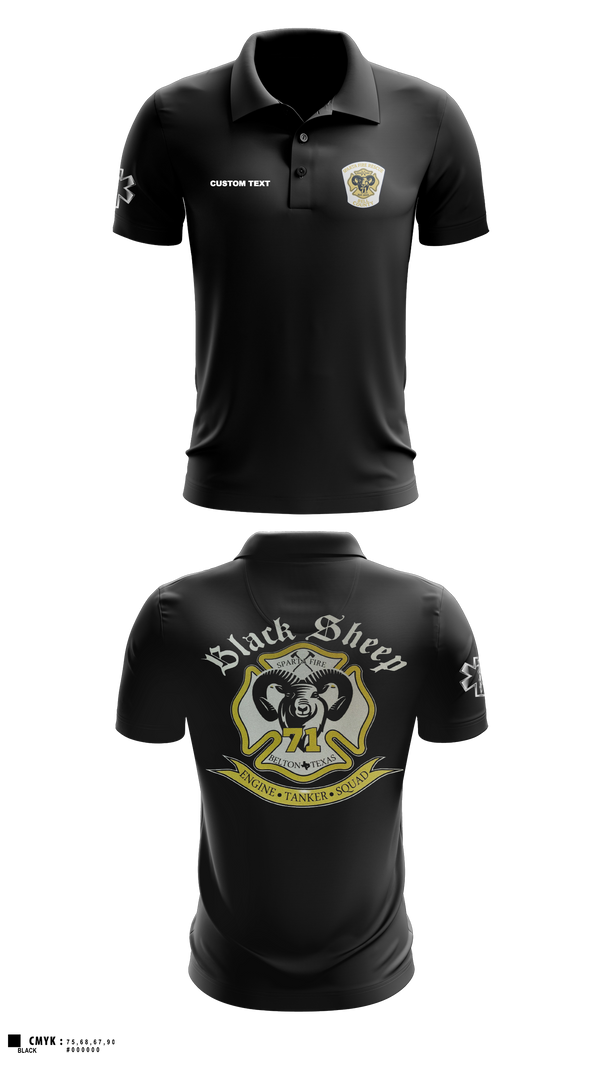 Short Sleeve Performance Polo, Sparta Fire/Rescue, Fire Department, Teamtime, Team time, sublimation, custom sports apparel, team uniforms, spirit wear, spiritwear, sports uniforms, custom shirts, team store, custom team store, fundraiser sports, apparel fundraiser