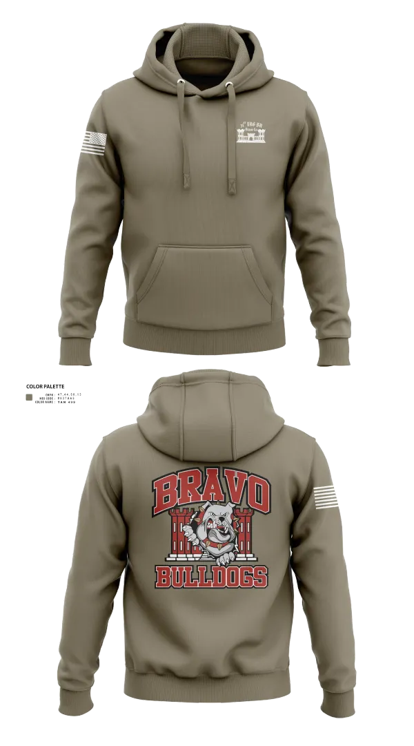 Hoodie, Bravo Company “Bulldogs” 31st Engineer Battalion, , Teamtime, Team time, sublimation, custom sports apparel, team uniforms, spirit wear, spiritwear, sports uniforms, custom shirts, team store, custom team store, fundraiser sports, apparel fundraiser