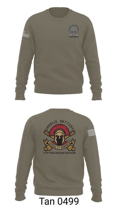 Charlie BTRY 2-114th FA 81101769 Crew Neck Sweatshirt - 62
