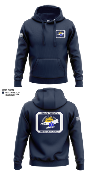Hoodie, Swain county rescue squad, EMS/EMT, Teamtime, Team time, sublimation, custom sports apparel, team uniforms, spirit wear, spiritwear, sports uniforms, custom shirts, team store, custom team store, fundraiser sports, apparel fundraiser