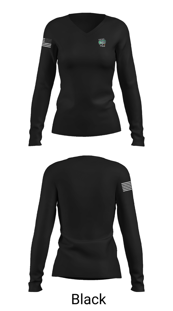Womens Long Sleeve Vneck Shirt, Signal Knob Track & Field, Track & Field, Teamtime, Team time, sublimation, custom sports apparel, team uniforms, spirit wear, spiritwear, sports uniforms, custom shirts, team store, custom team store, fundraiser sports, apparel fundraiser