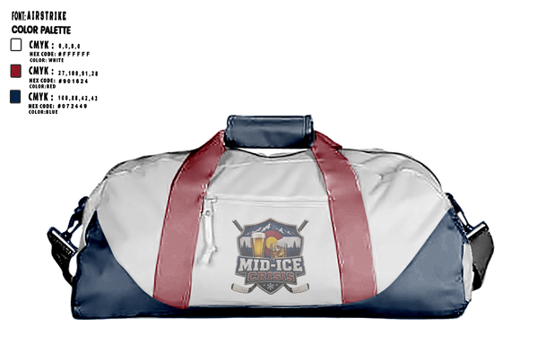 Duffle Bag, Mid-Ice Crisis, Ice Hockey, Teamtime, Team time, sublimation, custom sports apparel, team uniforms, spirit wear, spiritwear, sports uniforms, custom shirts, team store, custom team store, fundraiser sports, apparel fundraiser