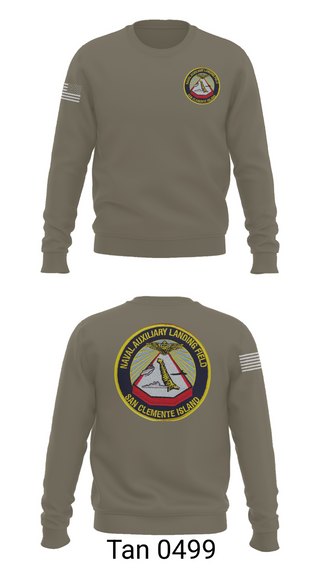 Crew Neck Sweatshirt, NAVAL AUXILIARY LANDING FIELD SAN CLEMENTE ISLAND, Navy, Teamtime, Team time, sublimation, custom sports apparel, team uniforms, spirit wear, spiritwear, sports uniforms, custom shirts, team store, custom team store, fundraiser sports, apparel fundraiser