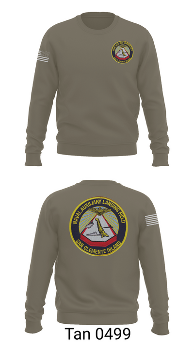 NAVAL AUXILIARY LANDING FIELD SAN CLEMENTE ISLAND 84948296 Crew Neck Sweatshirt - 62