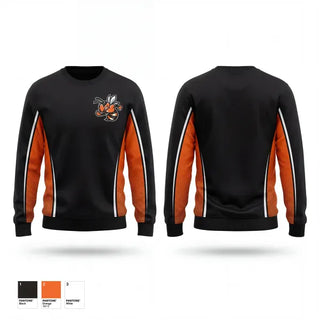 Crew Neck Sweatshirt, Leesburg Jackets Cheer, Cheer, Teamtime, Team time, sublimation, custom sports apparel, team uniforms, spirit wear, spiritwear, sports uniforms, custom shirts, team store, custom team store, fundraiser sports, apparel fundraiser