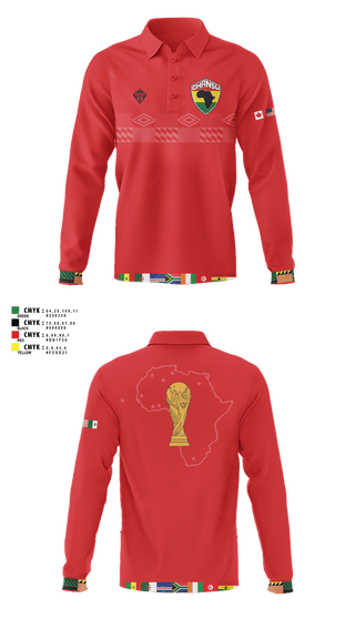 Long Sleeve Performance Polo, GHANSU W.C. 2026, Men's Soccer, Teamtime, Team time, sublimation, custom sports apparel, team uniforms, spirit wear, spiritwear, sports uniforms, custom shirts, team store, custom team store, fundraiser sports, apparel fundraiser