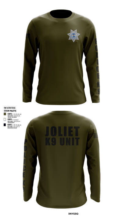 Joliet Police K-9 Unit 79217416 Long Sleeve Performance Shirt 8